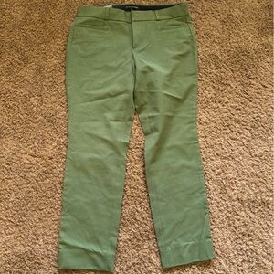 Banana Republic Sloan Pants Green 6P NWT